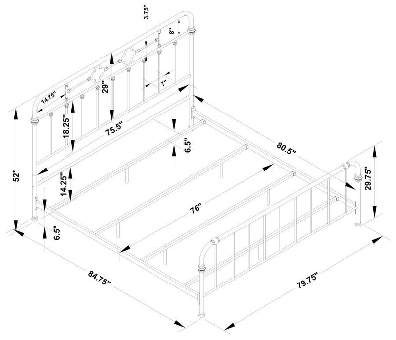 Packlan - Metal Panel Bed