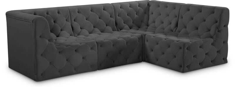 Tuft - Modular Sectional 4 Piece - Gray