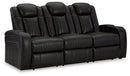 Caveman Den - Power Reclining Sofa With Adj Headrest - Midnight